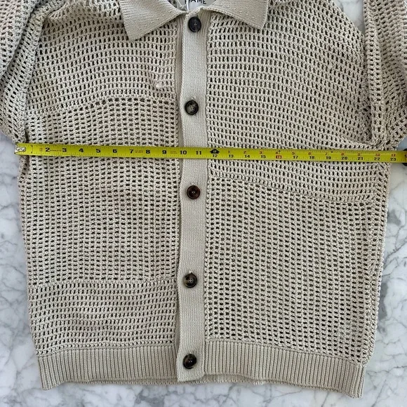 Frame Tonal Crochet Sweater size Medium
